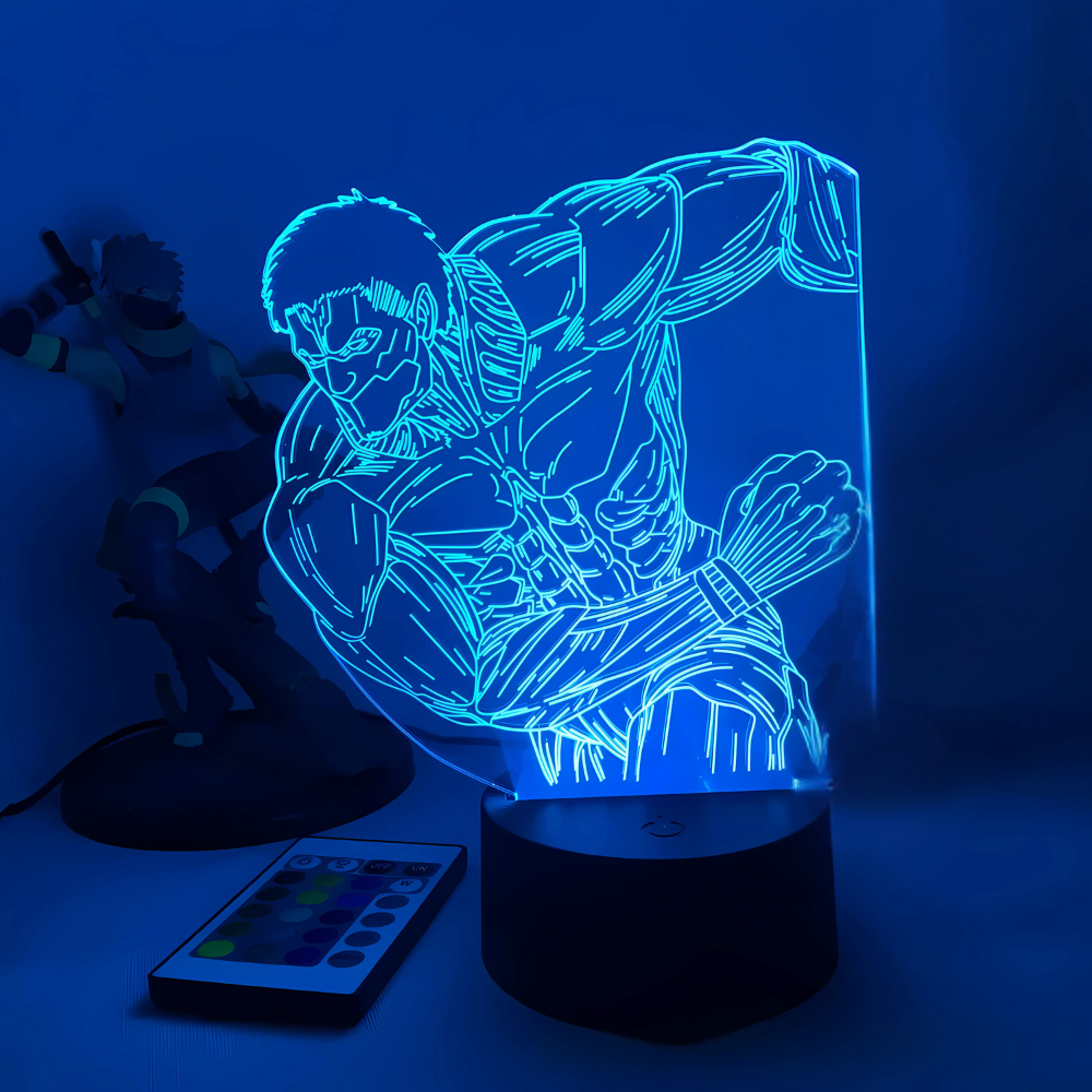 ATTACK ON TITAN 3D LED Lamp Titan Battleship