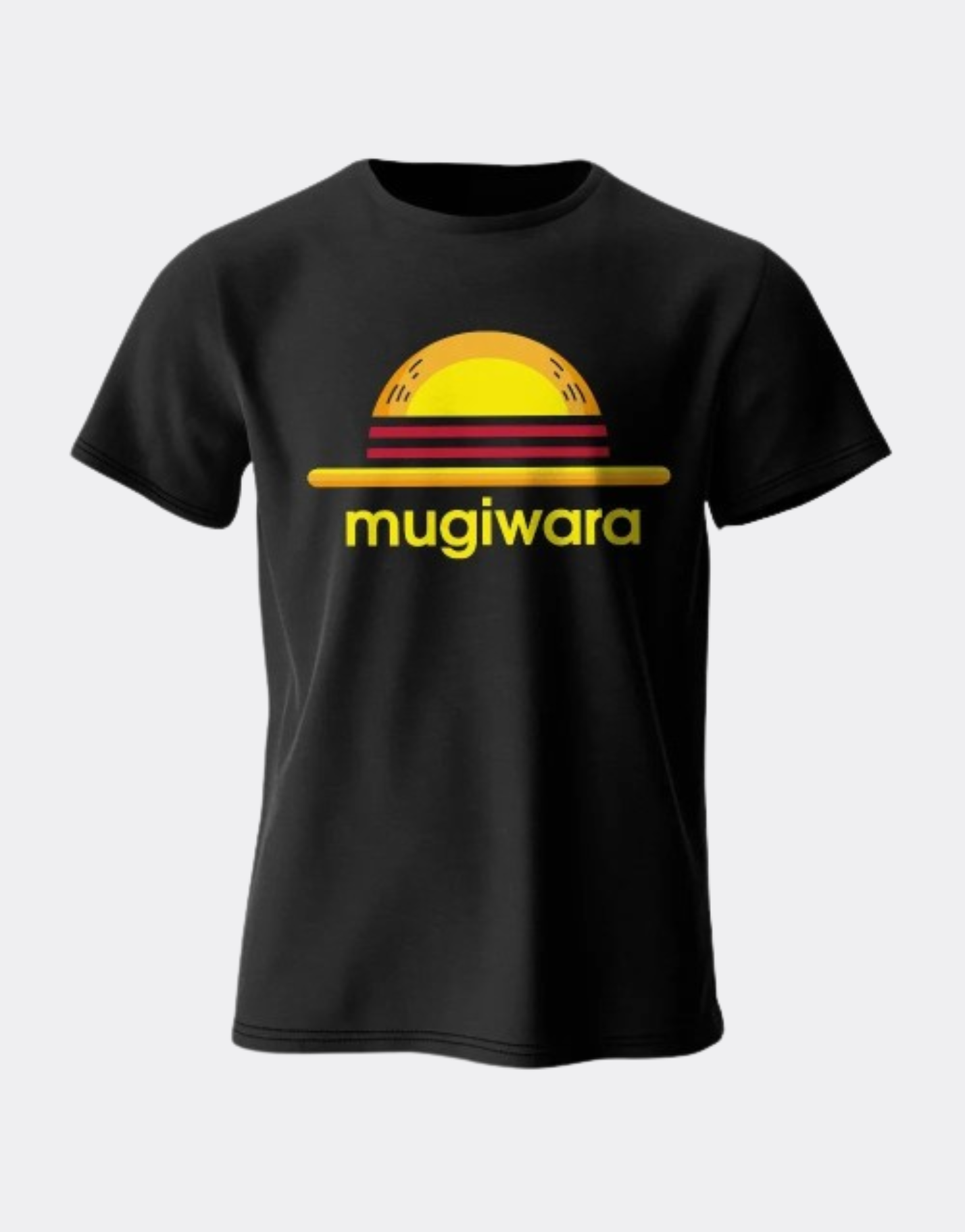 T-shirt One Piece logo chapeau jaune et noir
