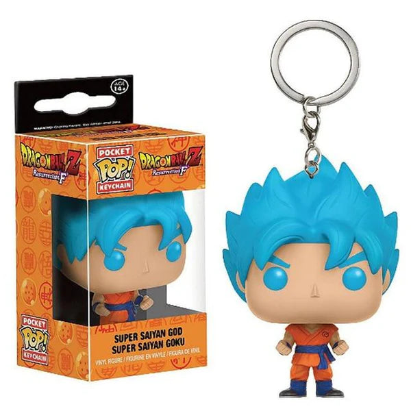 Funko pop Dragon ball Z Goku blue keychain Vultech