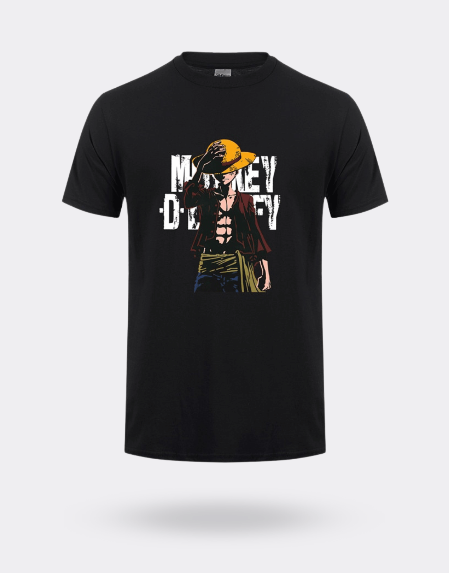 T-shirt One Piece Monkey D Luffy noir