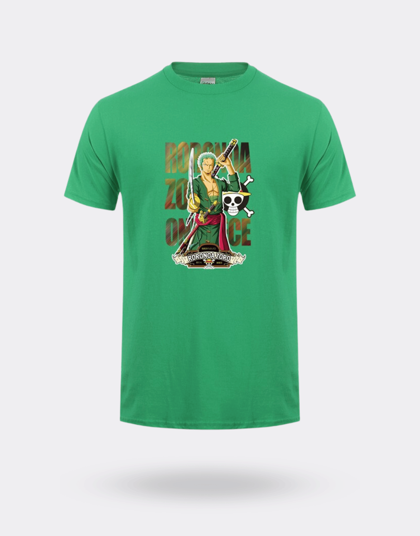 One Piece Roronoa Zoro green t-shirt