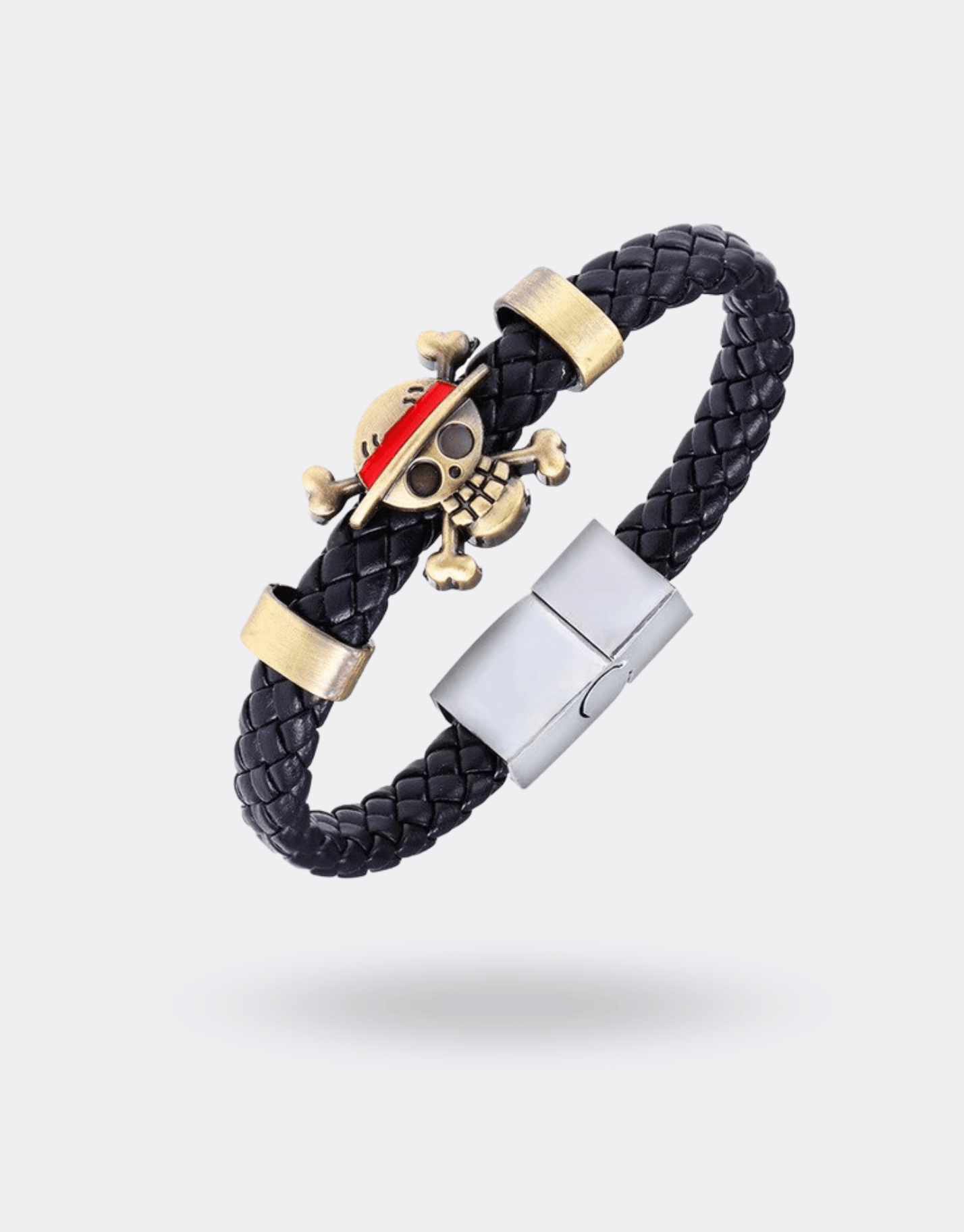 One piece skull braided bracelet