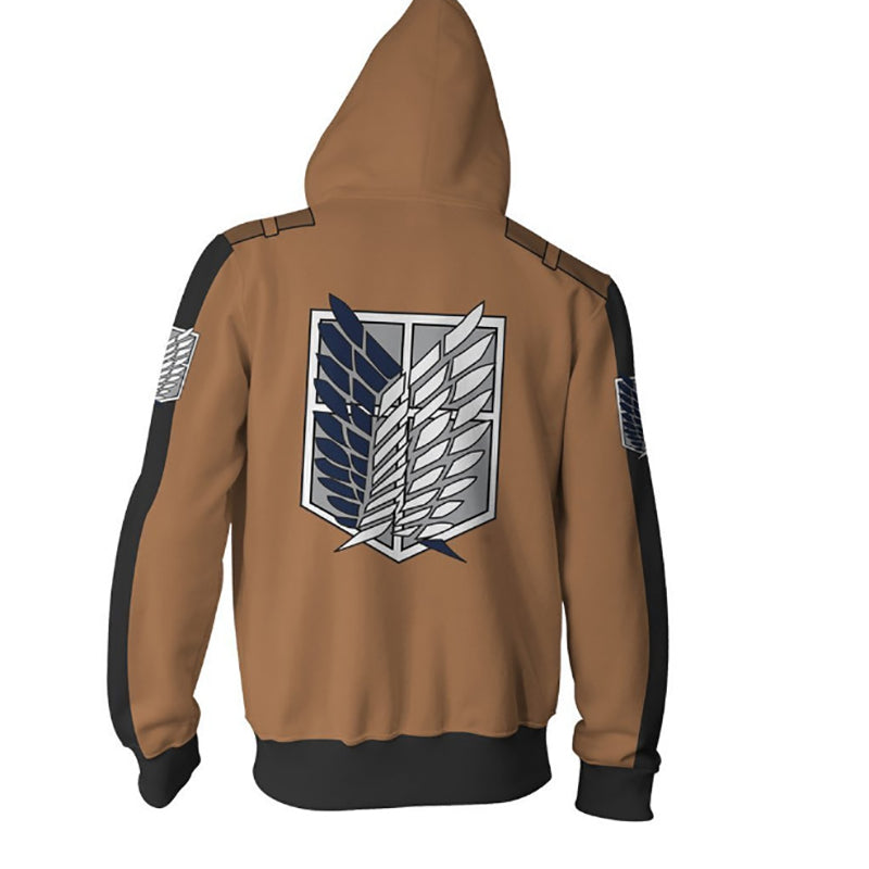 Manga zipped sweatshirt BATTALION ATTACK ON TITAN