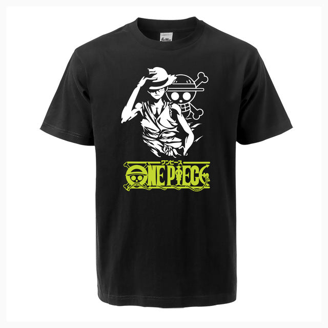 T-shirt manga Tête de mort One piece Luffy