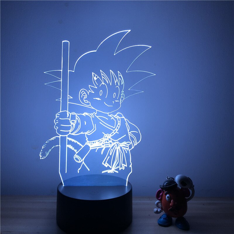 Lampe LED 3D Dragon ball petit Goku
