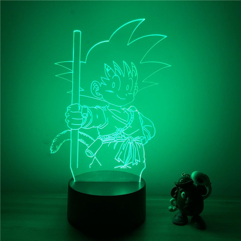 Lampe LED 3D Dragon ball petit Goku