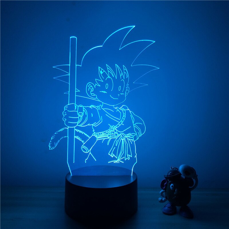 Lampe LED 3D Dragon ball petit Goku
