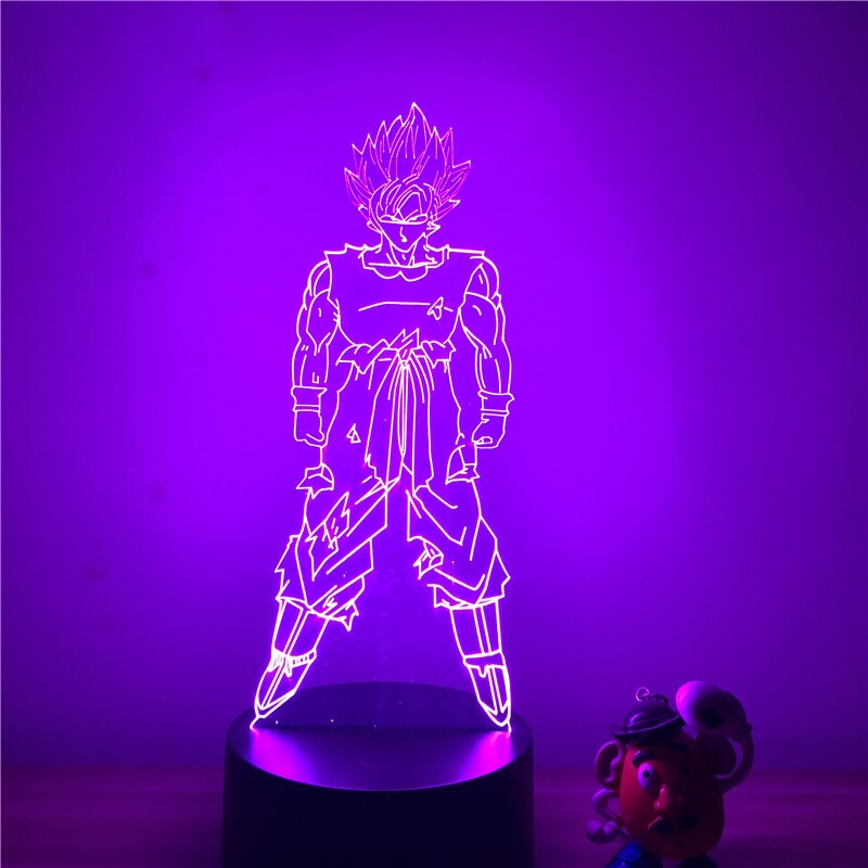 Lampe LED 3D Dragon ball Goku SSJ