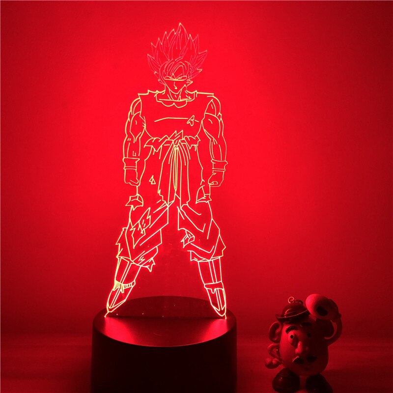Lampe LED 3D Dragon ball Goku SSJ