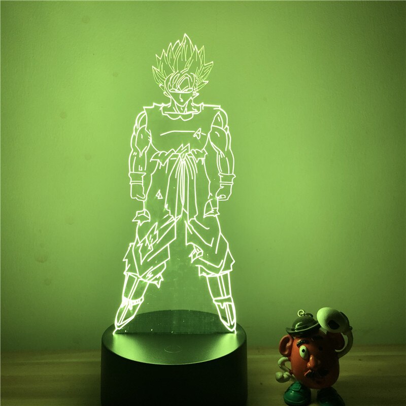 Lampe LED 3D Dragon ball Goku SSJ