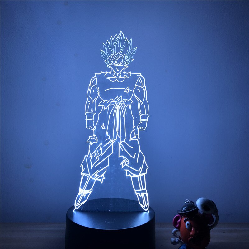 Lampe LED 3D Dragon ball Goku SSJ