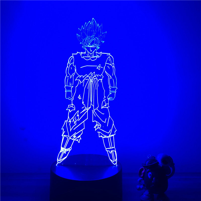 Lampe LED 3D Dragon ball Goku SSJ