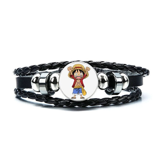 bracelet cuir manga Monkey D.Luffy one piece