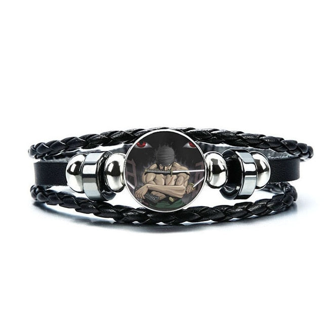 bracelet cuir manga roronoa zoro one piece