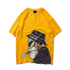 T shirt manga jaune tortue géniale