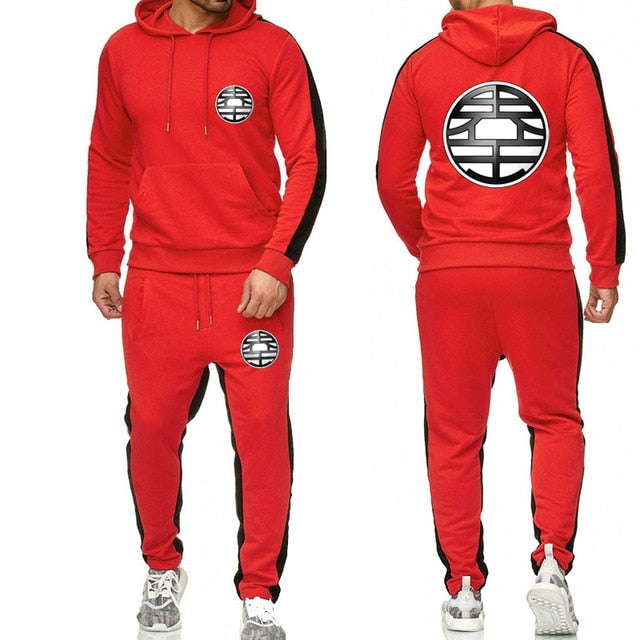 Jogging manga rouge kanji kaio