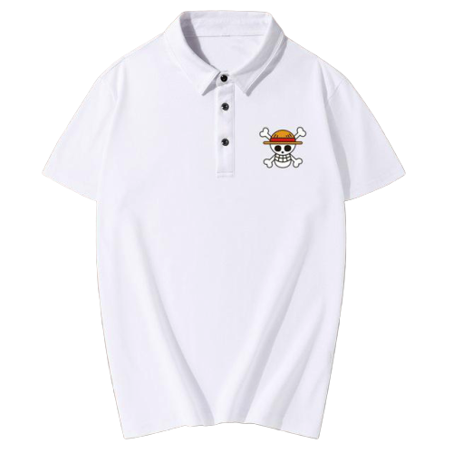 Polo sport manga blanc one piece