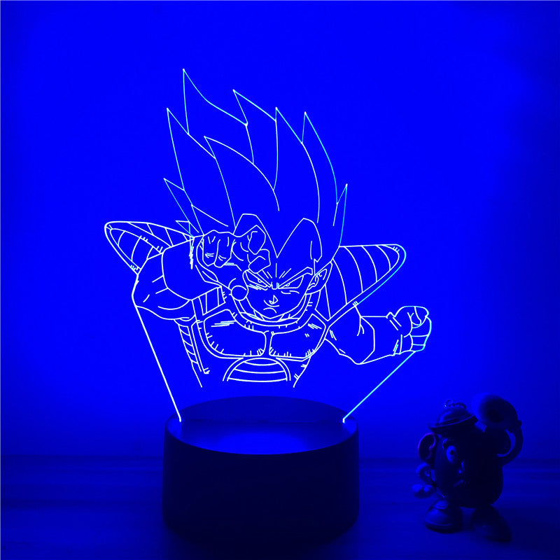 Lampe LED 3D Vegeta Dragon ball