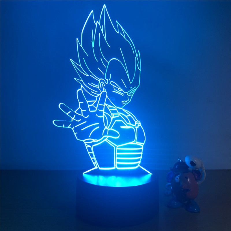 Lampe LED 3D DBZ Vegeta