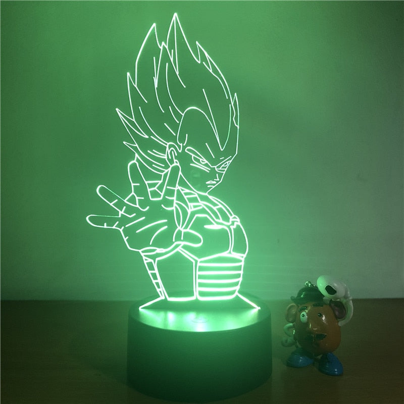 Lampe LED 3D DBZ Vegeta