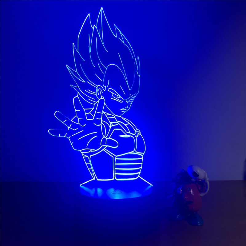 Lampe LED 3D DBZ Vegeta
