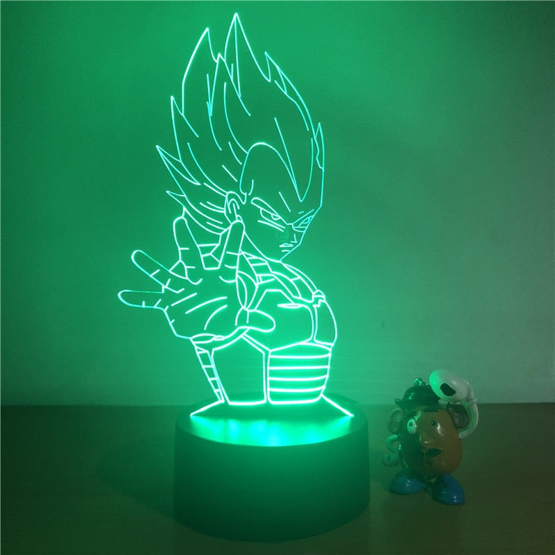 Lampe LED 3D DBZ Vegeta