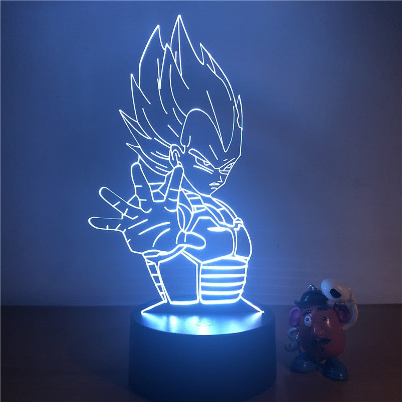 Lampe LED 3D DBZ Vegeta