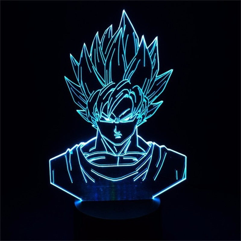 Lampe LED 3D Dragon ball Goku super saiyan 1