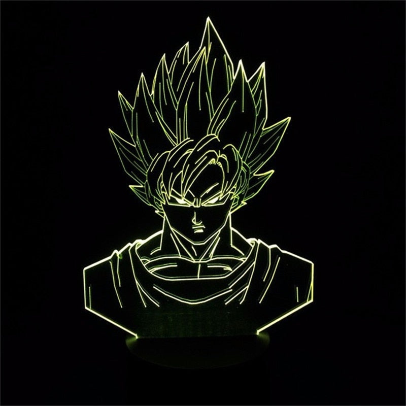 Lampe LED 3D Dragon ball Goku super saiyan 1