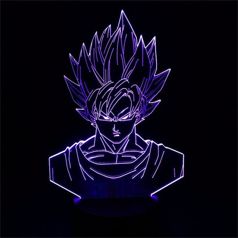 Lampe LED 3D Dragon ball Goku super saiyan 1