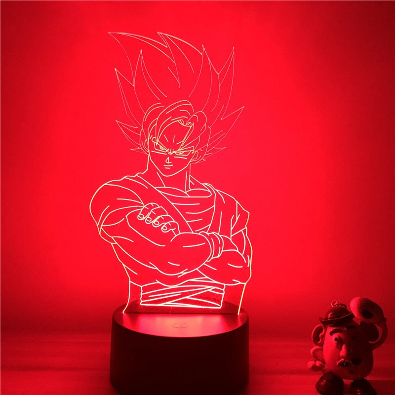 Lampe LED 3D Dragon ball Goku