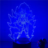 Lampe LED 3D transformation Saiyan