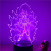 Lampe LED 3D transformation Saiyan