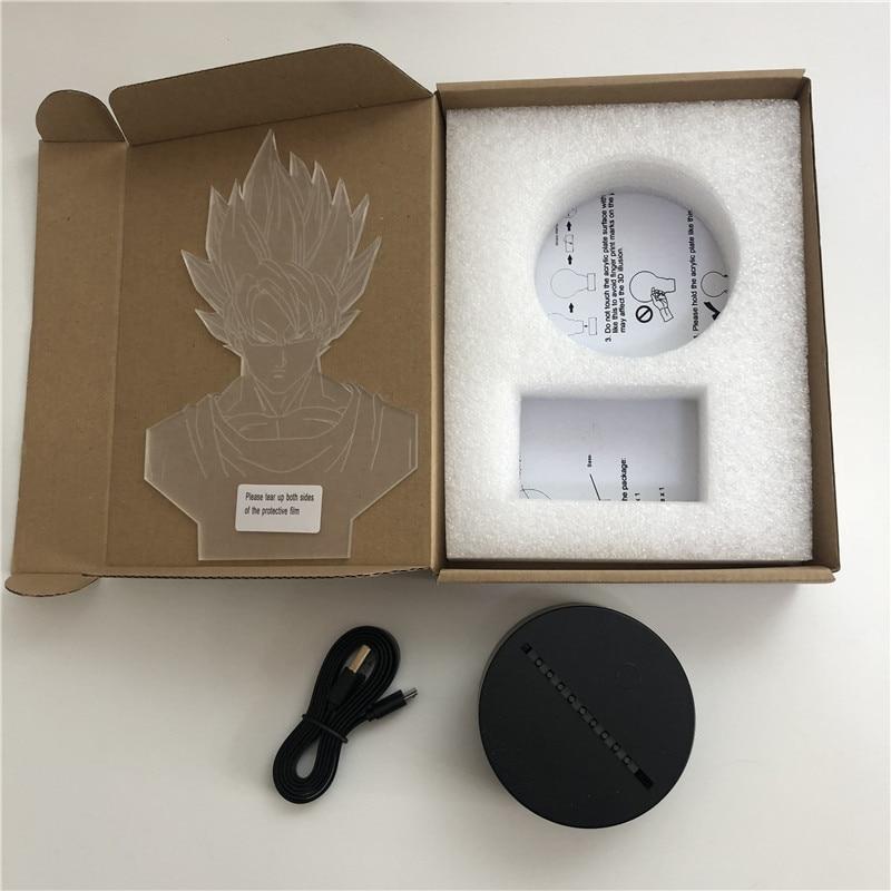 Lampe LED 3D transformation Saiyan