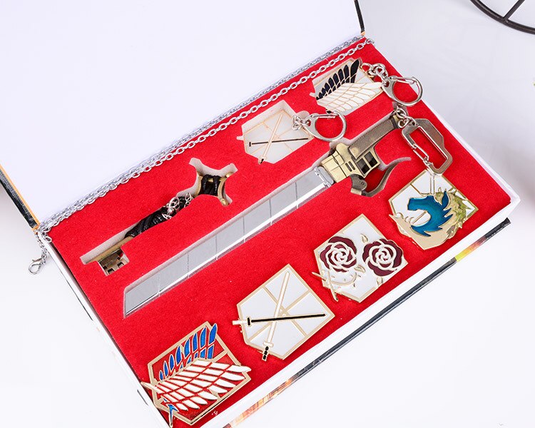 Coffret porte clés attaque des titans