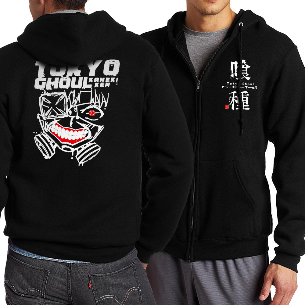 Sweat Zippé Kaneki Ken Cache-Oeil Tokyo Ghoul