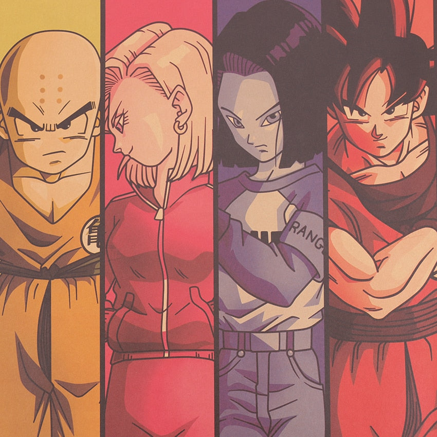 Poster dragon Ball arc-en-ciel