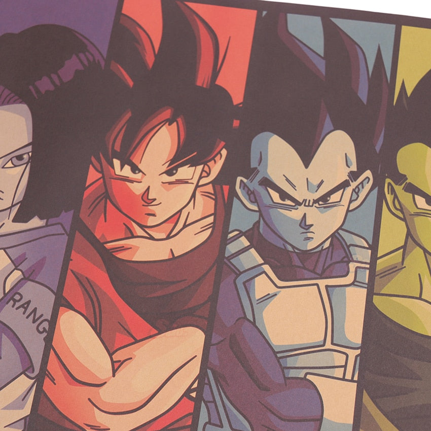 Poster dragon Ball arc-en-ciel