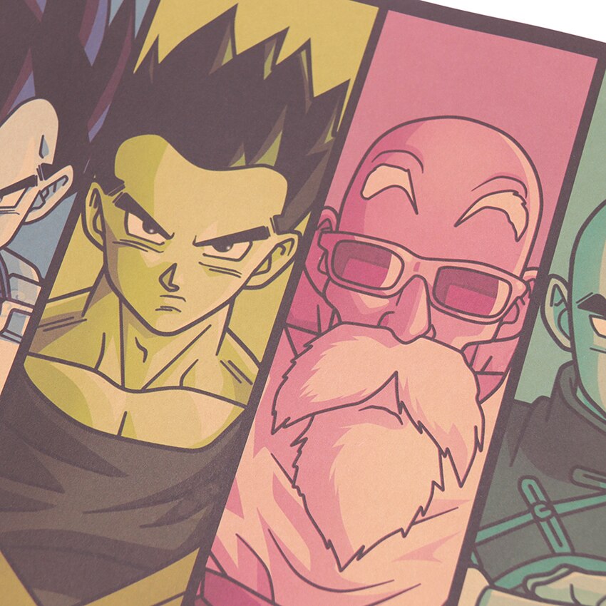 Poster dragon Ball arc-en-ciel