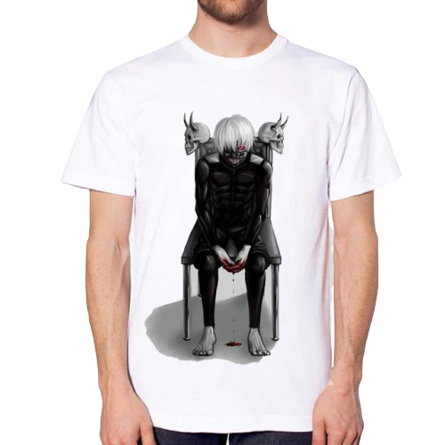 T-shirt Manga Tokyo Ghoul Kaneki Ken Roi Borgne