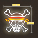 Néon LED One Piece Jolly Roger