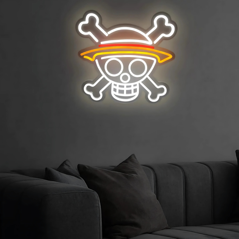 Néon LED One Piece Jolly Roger