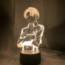 Lampe LED 3D Levi Ackerman L'Attaque des Titans