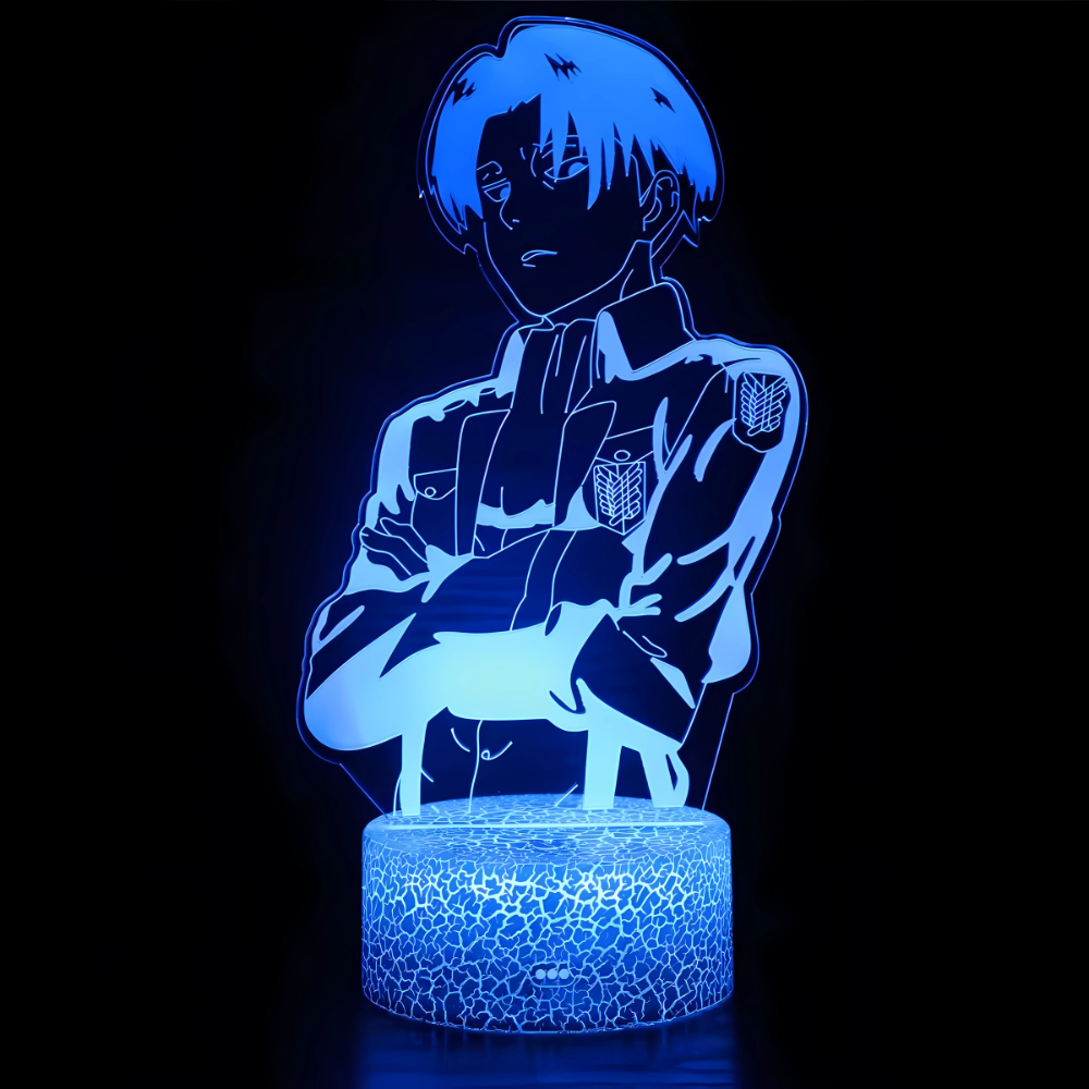 Lampe LED 3D Levi Ackerman L'Attaque des Titans