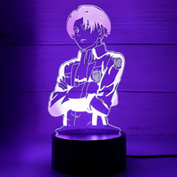 Lampe LED 3D Levi Ackerman L'Attaque des Titans