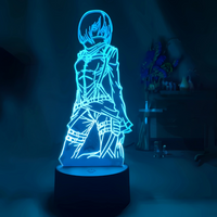 Lampe LED 3D Mikasa Ackerman L'Attaque des Titans