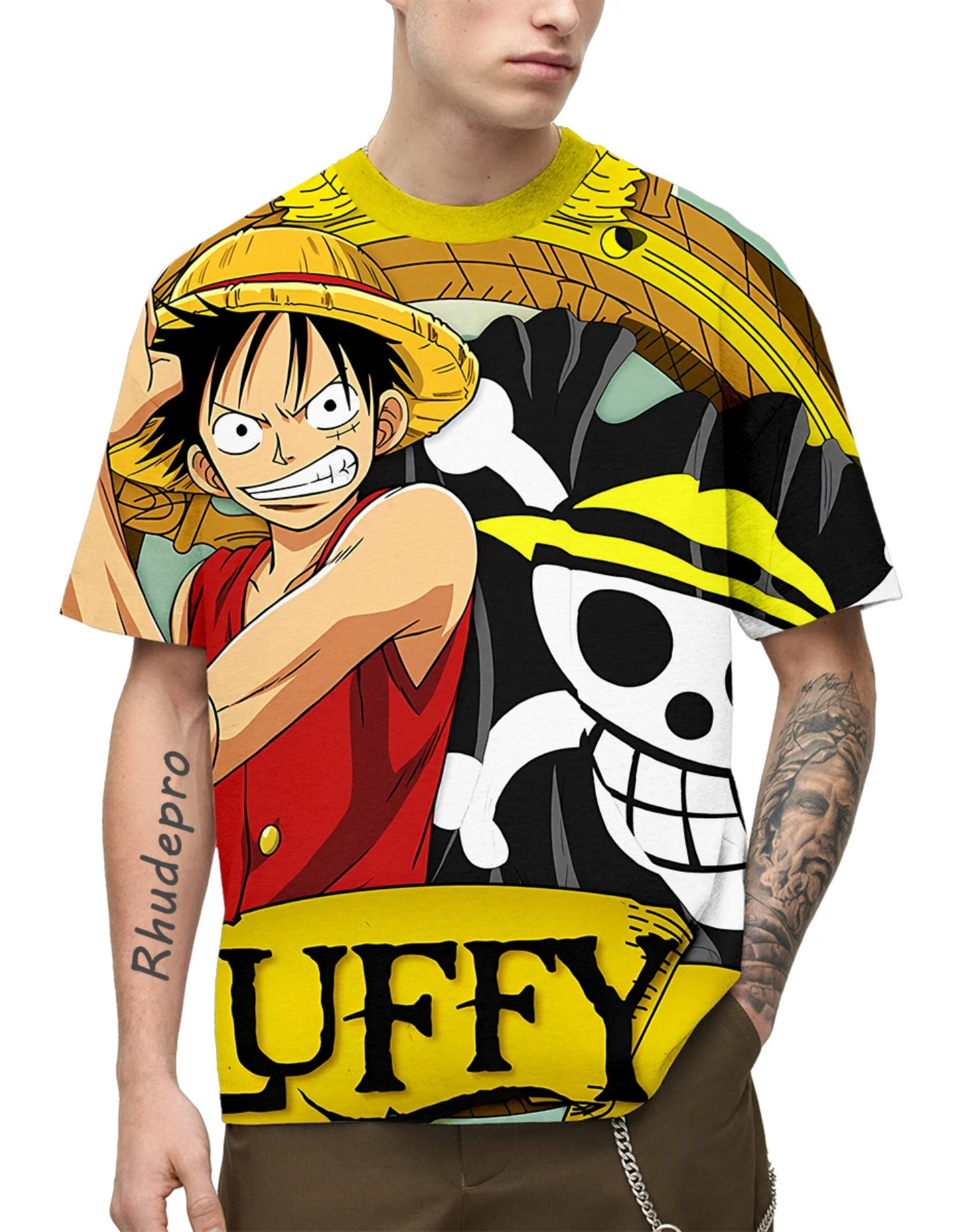 Luffy One Piece 3D manga t-shirt