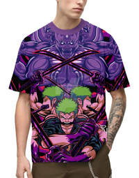 One Piece Roronoa Zoro manga t-shirt