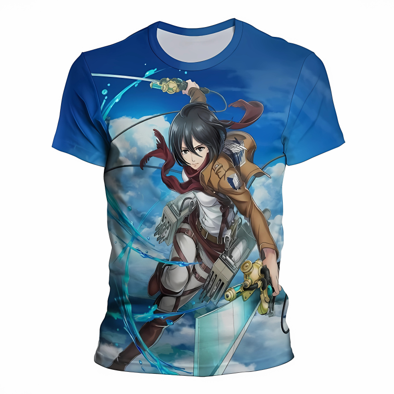 T-shirt Mikasa Ackerman Guerrière de l’Attaque des Titans