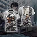 T-shirt Attaque des Titans Levi Ackerman